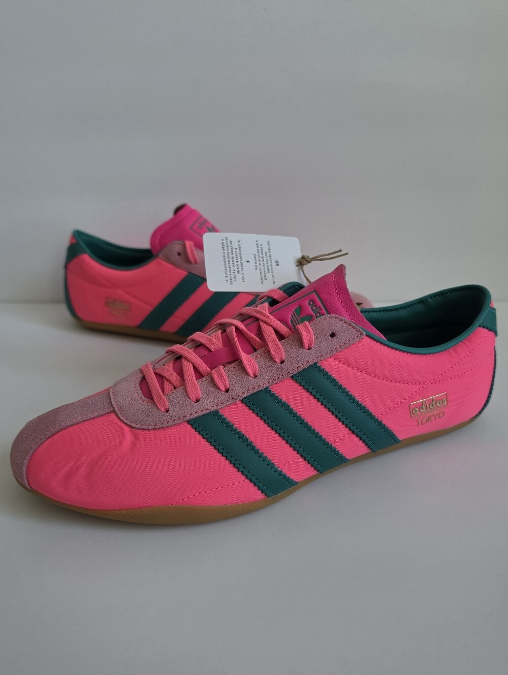 Adidas Tokyo Lucid Pink Power Green Gold Size 11.5